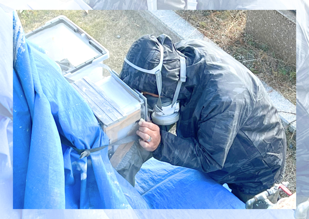 追加彫刻現場彫り写真